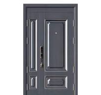 Outdoor Entry One and Half American Steel Safety Door Latest Design Luxury  Residential Steel Security Door With Smart Lock
