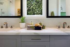 Ceramic and porcelain tiles are countertop materials for instance, porcelain tiles are considered impervious and are great at preventing water infiltration. Top 70 Best Bathroom Backsplash Ideas Sink Wall Designs