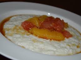 Kokos Milchreis Mit Heissen Orangen Von Feinschmeckerin Chefkoch Milchreis Lebensmittel Essen Reis