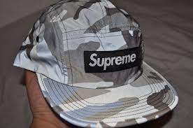 Supreme Reflective Camo Camp Cap Black Bnwt Fw18 Hats Box Logo 3m Ebay Link Hat Box Box Logo Black