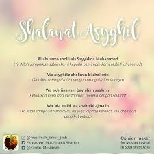 Are you see now top 10 allahumma sholli ala sayyidina muhammad results on the web. Catatan Cinta Muslimah Shalawat Asyghil Allahumma Sholli Ala Sayyidina