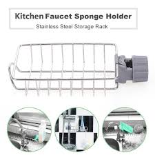 Homestyle kitchen classic chrome sink rack caddy, hanging sponge holder and. Buy Kitchen Faucet Sponge Holder Stainless Steel Storage Rack Hanging Sink Organizer For At Affordable Prices Free Shipping Real Reviews With Photos Joom