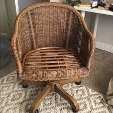 Set it in your dining room or sitting area for a vibrant, modern touch to your. Other Wingate Rattan Swivel Desk Chair Pecan Stain Poshmark