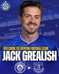 Everton have confirmed that Jack Grealish has joined the club from  Manchester City