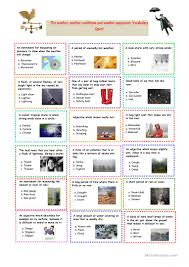 If you fail, then bless your heart. The Weather Vocabulary Quiz English Esl Worksheets For Distance Learning And Physical Classrooms