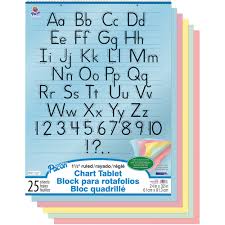 Pacon Corporation Pacon Colored Paper Chart Tablet 24 X 32 5 Assorted Colors No 25 Each