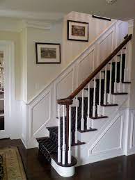 Sep 27, 2018 · they can be styled in a variety of ways as long as they provide adequate space for a hand to grip them. Raised Panels Up The Stair Www Brianbbrendle Com Interior Staircase White Paneling Hallway Colours