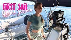 S3e17 (sailing miss lone star) sailing to young island cut. Preparing For The First Sail Sailing Miss Lone Star S11e10 Youtube