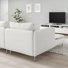 Soderhamn 4 Seat Sofa With Chaise Longue Finnsta White Ikea Soderhamn Sofa Modulares Ecksofa Recamiere