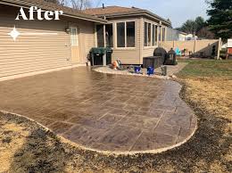 Can you do stamped concrete over old concrete? Berlin Ct Stamped Concrete Patios Walkways Retaining Walls Decorative Concrete Contractor Near Me Coastal Creations Llc Stamped Concrete Patios Walkways Retaining Walls Excavation In Southington Ct