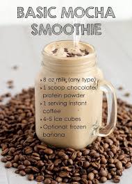 Mocha Smoothie Breakfast Shake Coffee In One Hello Multitasking Use This As Your Base Recipe And Cust Mocha Smoothie Protein Shake Recipes Smoothie Recipes