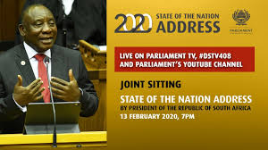 Abc, cbs, nbc, and fox. Watch Live President Ramaphosa Delivers The 2020 State Of The Nation Address