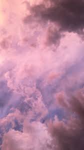 Crisp autumn blue sky with awesome clouds. Purple Clouds Beautiful Wallpapers Backgrounds Smoke Art Purple Aesthetic