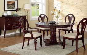Deep Cherry Traditional Round Dinette Table W Optional Chairs Apartment Dining Room Modern Dining Room Dining Chairs For Sale