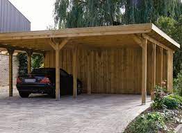 Wooden Carport Construction Ideas Two Cars Garage Space Carport Garage Diy Carport Building A Carport