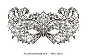 These alphabet coloring sheets will help little ones identify uppercase and lowercase versions of each letter. Vector Illustration Contor Mask Holiday Carnival Masquerade Mardi Gras Coloring Page Designs Coloring Books Coloring Pages Masks Masquerade