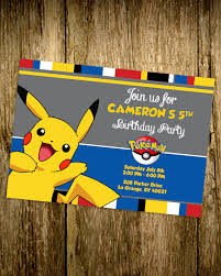 Printable Pokemon Pikachu Custom Birthday Invitation Girls Boys Birthday Party 4x6 Poke Ball Pokemon In 2021 Pokemon Themed Party Pokemon Birthday Pokemon Birthday Party Advertisement today i will share my favorite pokemon, pikachu, bulbasaur and squirtle. printable pokemon pikachu custom