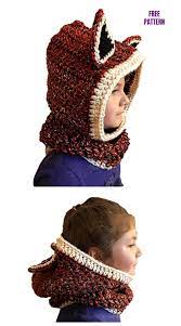 The written pattern includes photos to guide you through the process! Diy Crochet Knit Failynn Fox Cowl Free Patterns