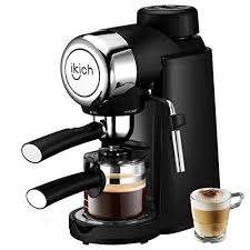 Amazon Com Espresso Machine Ikich 3 5bar 4cup Espresso Coffee Maker With Spoon Cappuccino Machine With S Cappuccino Machine Espresso Machine Espresso Coffee