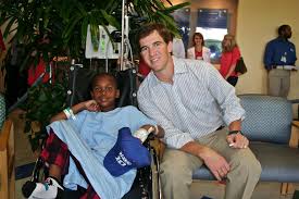 Elisha nelson manning is a former american football quarterback who played in the national football league for 16 seasons with the new york. Super Bowl Mvp Eli Manning Visits Batson Children S Hospital Eli Manning Manning Childrens Hospital