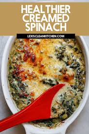 Healthy Creamed Spinach Made Without Cream Lexi S Clean Kitchen Healthy Creamed Spinach Appetizer Recipes Creamed Spinach