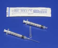 Monoject SoftPack 3 mL Syringe with Needle 22 G x 1-1/2 ...