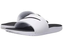 Black And Gold Nike Slides Toddler Nike Kids Kawa Slide Little Kid Big Kid White Black Boys Shoes Rest Your Feet From The Wear Of School With The Kawa S Nike Kids Boys Shoes Kids Boys Shoes