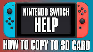 Nintendo Switch Help How To Copy To Sd Card Copy Screenshots From System To Micro Sd Youtube