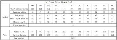 army combat uniform size chart army ocp uniform sizes