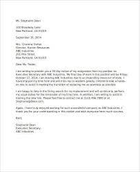 The below resignation letter samples and formats have been provided to sample different approaches to as per my contract of employment, i am giving you one month's notice, and my final day of employment. 6 Resignation Letter With 30 Day Notice Template Pdf Word Apple Pages Google Docs Free Premium Templates