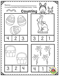 Easter Math Printables For Preschool Reinforce Numbers And Counting To 10 And Other Preschool Math Con Easter Math Preschool Easter Math Worksheets Easter Math