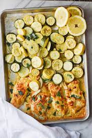 Rachel Schultz One Pan Lemon Hummus Chicken And Squash Recipe Hummus Chicken Yellow Squash Recipes Baked Lemon Chicken