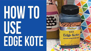 How To Use Edge Kote To Finish Raw Edges Of Cork Leather