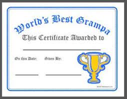 Download World S Best Grandpa Award Certificate Printable Grandparents Day Crafts Good Good Father Preschool Art Activities