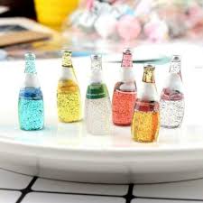 They twinkle in blue red and green lights. Multicolored Wine Bottles For Dollhouse Miniature Scale 1 12 Y3j3 Uic Am