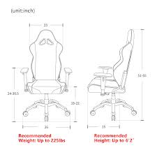 valkyrie series conventional pu leather gaming chair vb03 na