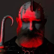 We have eternity to know your flesh 🔪 Ancient Cenobite costume designed by  Junker Designs and @clivebarkerofficial 🔥 Shot by @glitterpimp 📸 Hair by  me using an Arda Wigs Ami Classic in