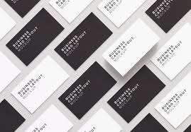 Business cards bear all the important information about your business. Business Card Diagonal Layout Mockup Custom Scene