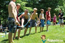Hula Hoop Relay Race Kids Relay Races Kids Relays Group Games For Kids