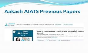 Aakash Aiats Previous Papers Pdf S Download Aakash Class 9 10 11 12 Papers