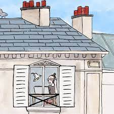 dernier etage droite a telecharge whatsapp zoom happyhours google drive trello et slack a deplace son petit bureau deva art girl painting illustration