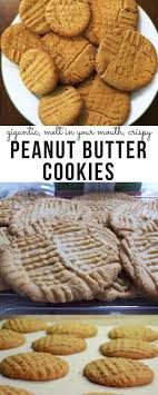 Peggi S Giagantic Melt In Your Mouth Crispy Peanut Butter Cookies Recipe Peanut Butter Cookies Easy Peanut Butter Cookies Peanut Butter Recipes