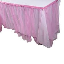 One Large Pink Tulle Princess Table Skirt Walmart Com Tulle Table Skirt Tulle Table Pink Tulle Table Skirt