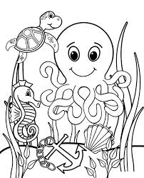 Sea animals coloring pages free. Sea Animals To Color Free Coloring Worksheet Fish Coloring Page Free Coloring Page Template Printing Pr Fish Coloring Page Free Coloring Pages Coloring Pages