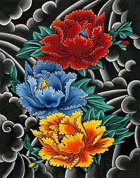 Japanese Peonies Tatuagem De Flor Japonesa Tatuagens Brancas Tatoo