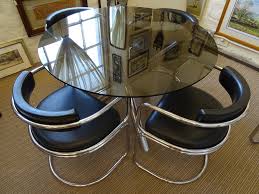 Rated 4.5 out of 5 stars. Antiques Atlas 1970 S Italian Glass Chrome Dining Table Set