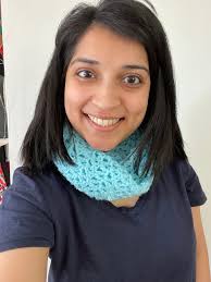 V Stitch Infinity Snood: Crochet pattern