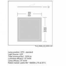 Use the recessed lighting calculator on this page to calculate the placement and spacing for general lighting in a room. Thorn Omega Led 12w 3000k 920lm Recessed 30x30 Ceiling Suspension Diffusione Luce Srl