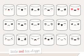 ✓ free for commercial use ✓ high quality images. Kawaii Marshmallow Clipart By Little Red Fox Shoppe Thehungryjpeg Com