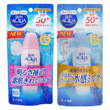 Biore body lotion glowing bright. Rohto Mentholatum Skin Aqua Uv Super Moisture Milk Spf50 Pa 40ml 2 Types Yesstyle